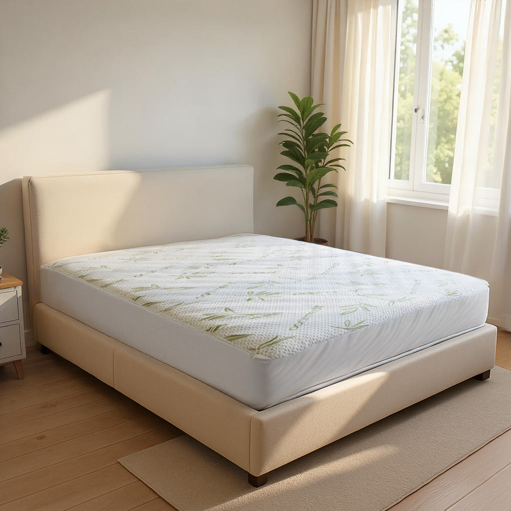 Bamboo Waterproof Mattress Protector with Zipper