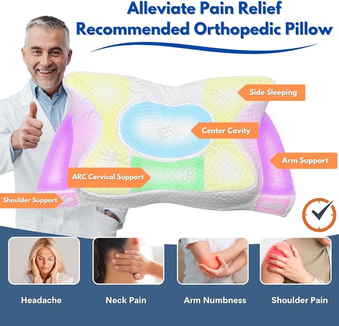 Bamboo Rayon Cervical Neck Pillow