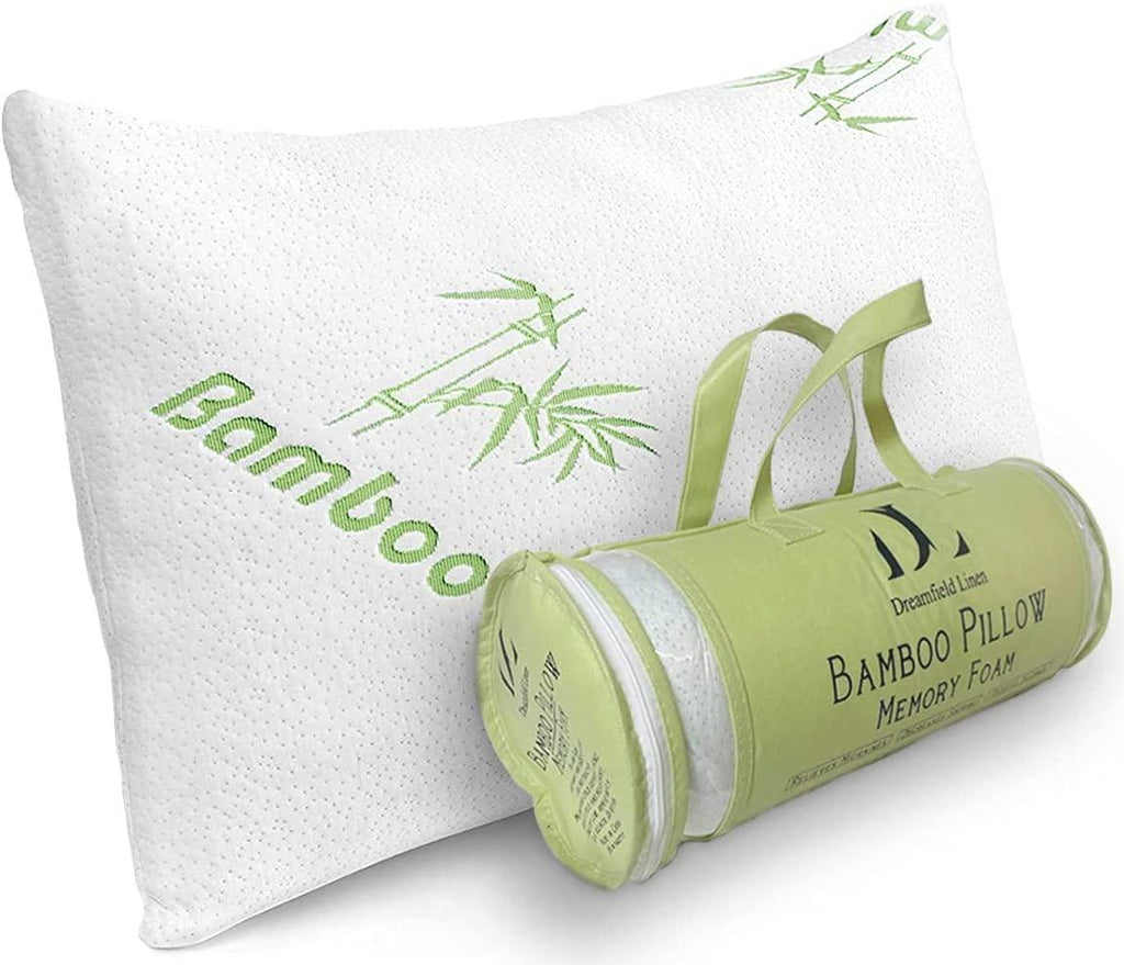 Bamboo Pillow Shredded Memory Foam - DreamField Linen
