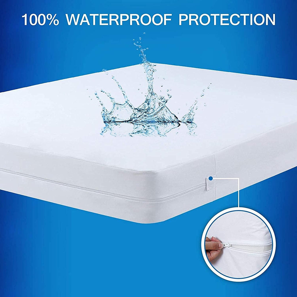 Mattress Protector 100% Waterproof Zippered - DreamField Linen