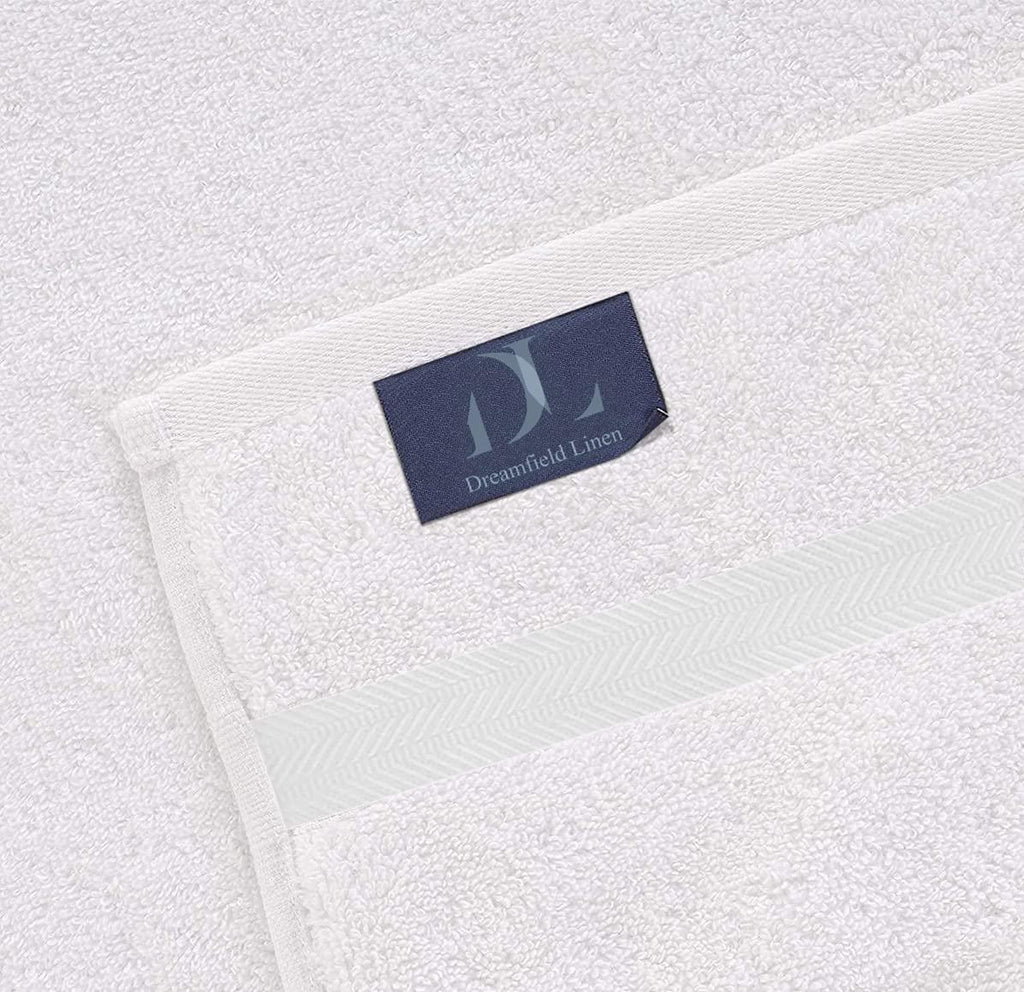 White Bath Towel Set (6 Piece) - DreamField Linen