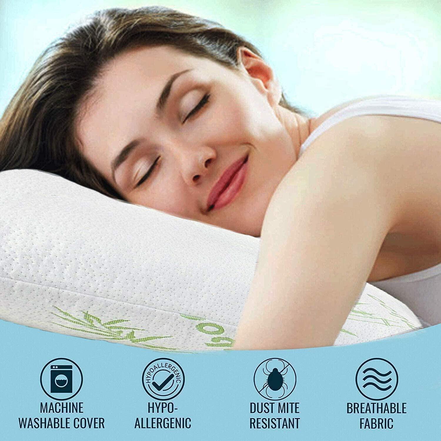 Bamboo Pillow Shredded Memory Foam - DreamField Linen