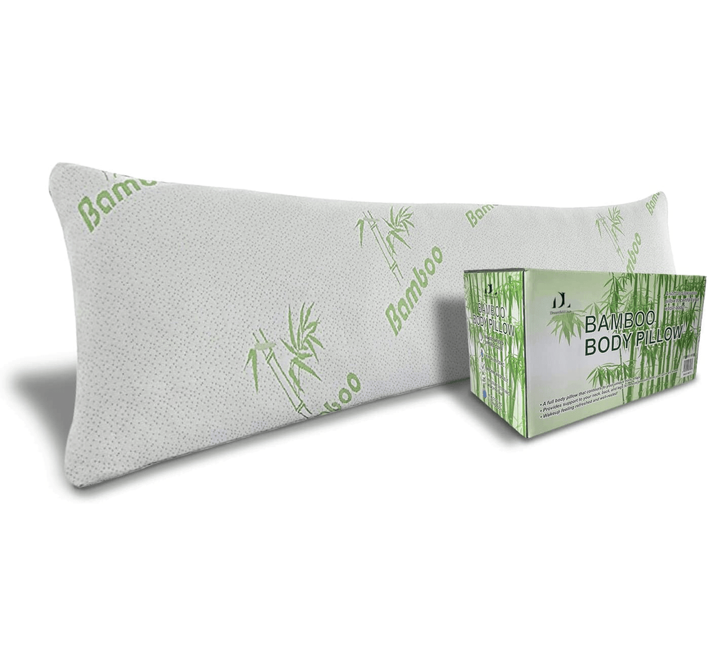 Bamboo Full Body Pillow Shredded Memory Foam - DreamField Linen